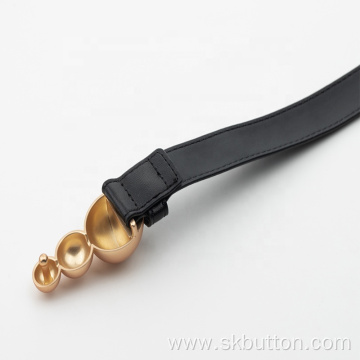 SANKO matt gold plating metal belt buckle custom